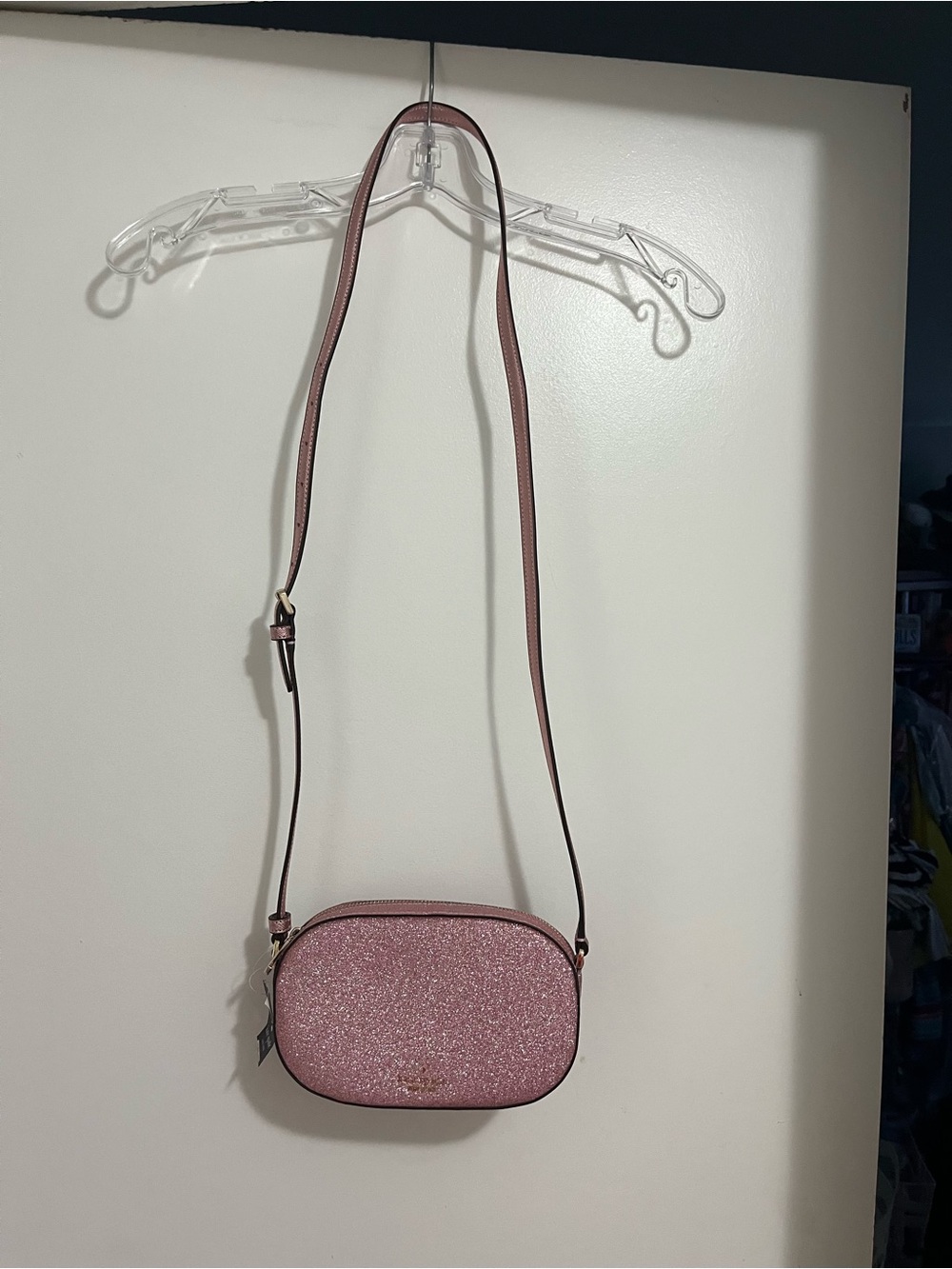 Women's Kate Spade Pink Glitter Crossbody Bag New with tags